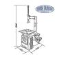 Preview: Twin Busch TWF150-TWX610: Set - Reifenmontagemaschine TWX-610 + Reifenwuchtmaschine TWF-150